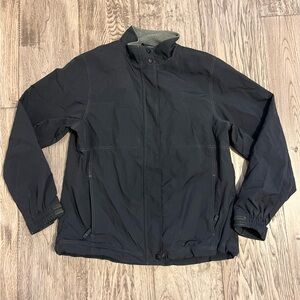 LL Bean Jacket Womens Size Medium Black Fleece Lined